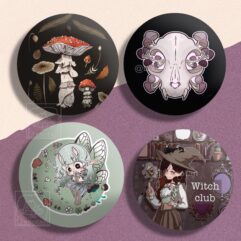 5cm Cottagecore badges